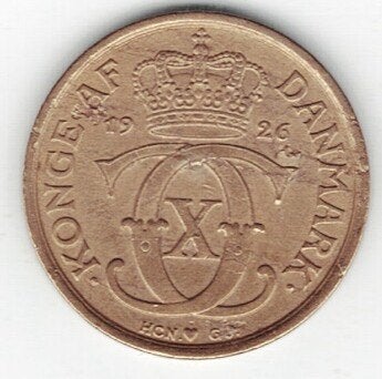 26-1156 Denemarken 1/2 krone 1926, Ophalen of Verzenden, Overige landen, Losse munt
