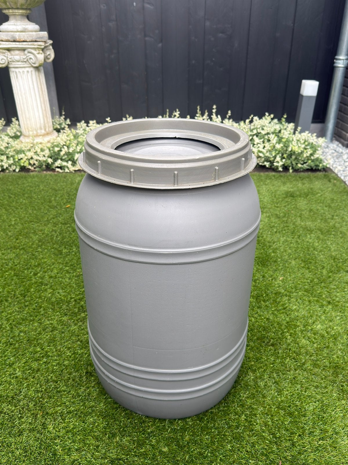 Grijze Kunststof Opslagvat Pit Plastics Almelo - Nieuwstaat!, Minder dan 75 liter, Ophalen, Zo goed als nieuw