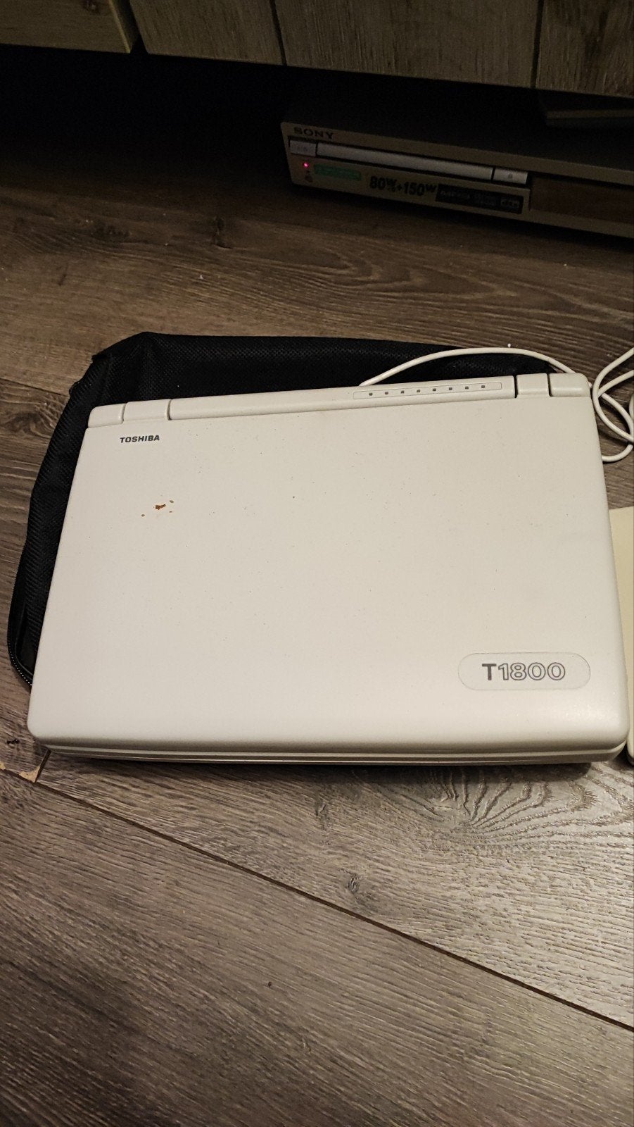 Vintage Toshiba T1800 Laptop - Gaat niet aan, Computers en Software, Vintage Computers, Ophalen of Verzenden, Toshiba