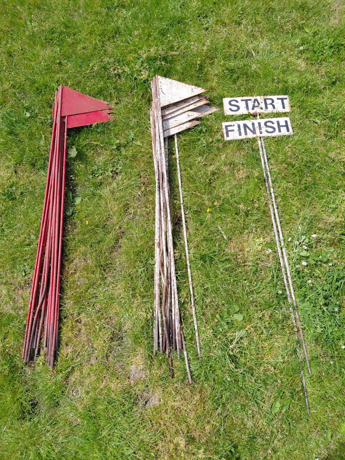 Marathon vlaggetjes + start en finish, Dieren en Toebehoren, Ophalen, Overige soorten