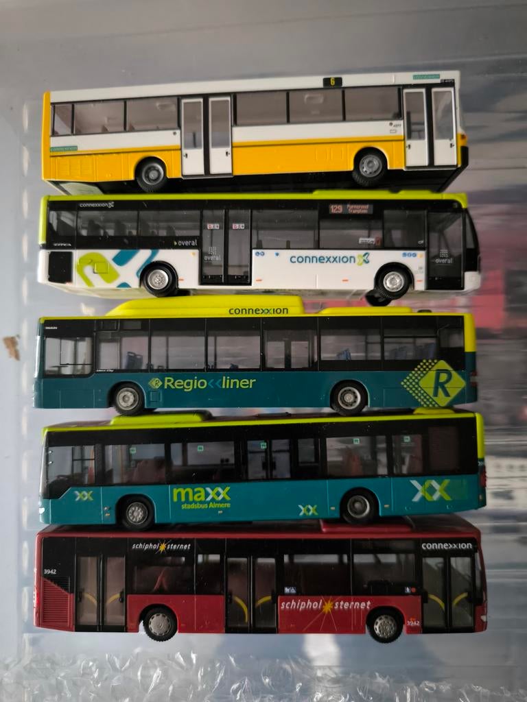 Set van 3 Connexxion modelbussen - Diverse typen, Verzenden, Zo goed als nieuw, Overige typen, Overige merken