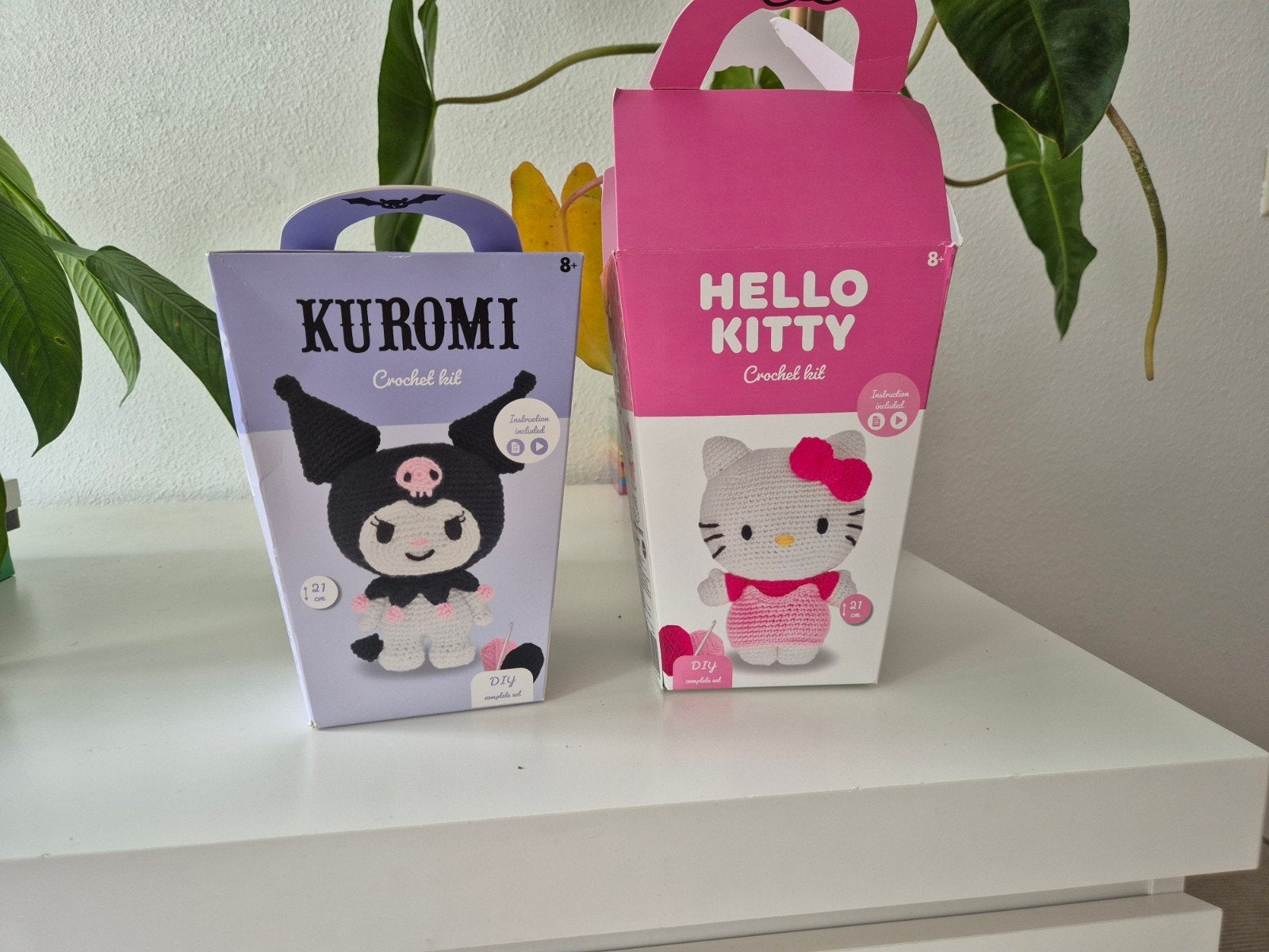 hello kitty haaksets, Ophalen