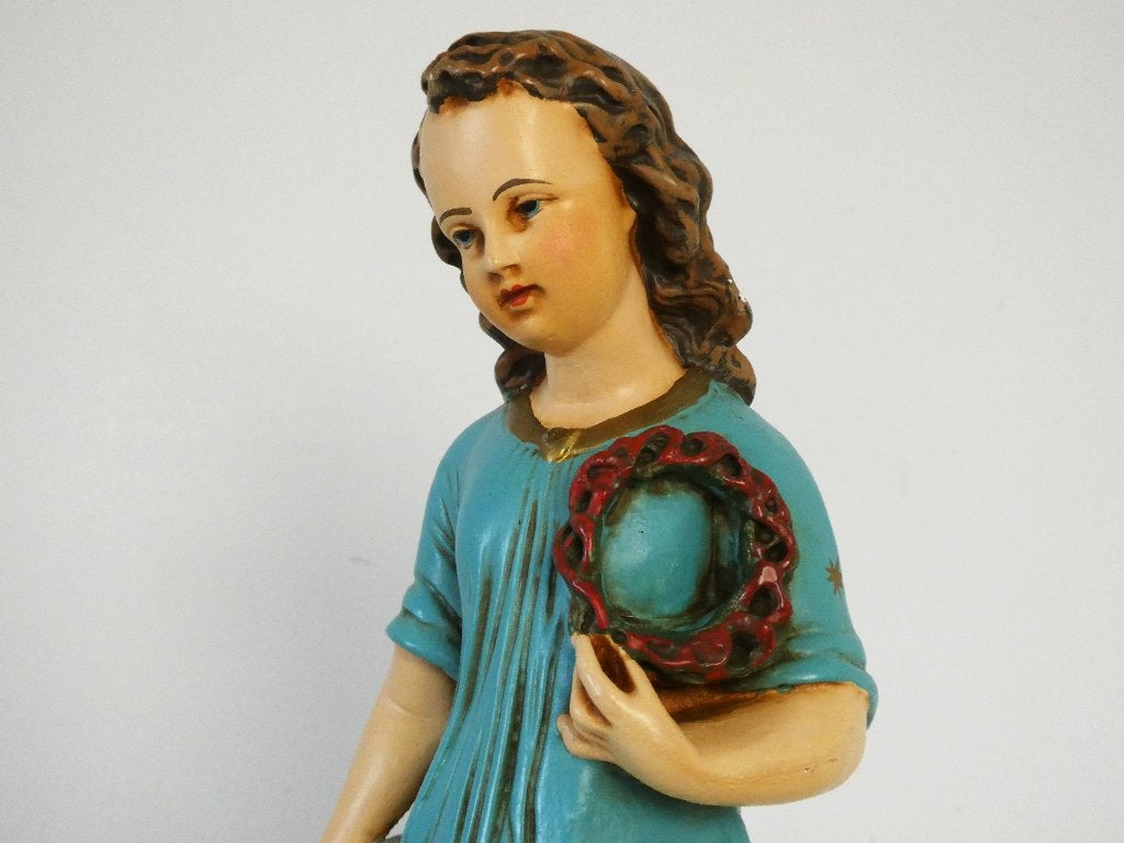 Kindje Jezus Christus Doornenkroon Rijksappel Passie beeld, Ophalen of Verzenden