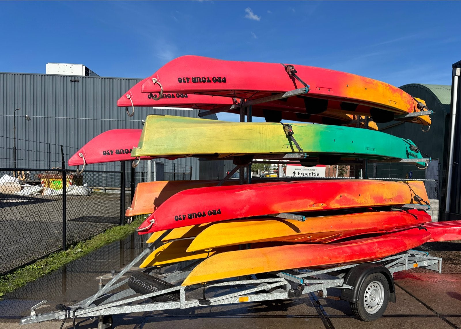 Kajaks te koop - 12 stuks incl. Kano aanhanger, Watersport en Boten, Ophalen, Zo goed als nieuw, 1-persoons