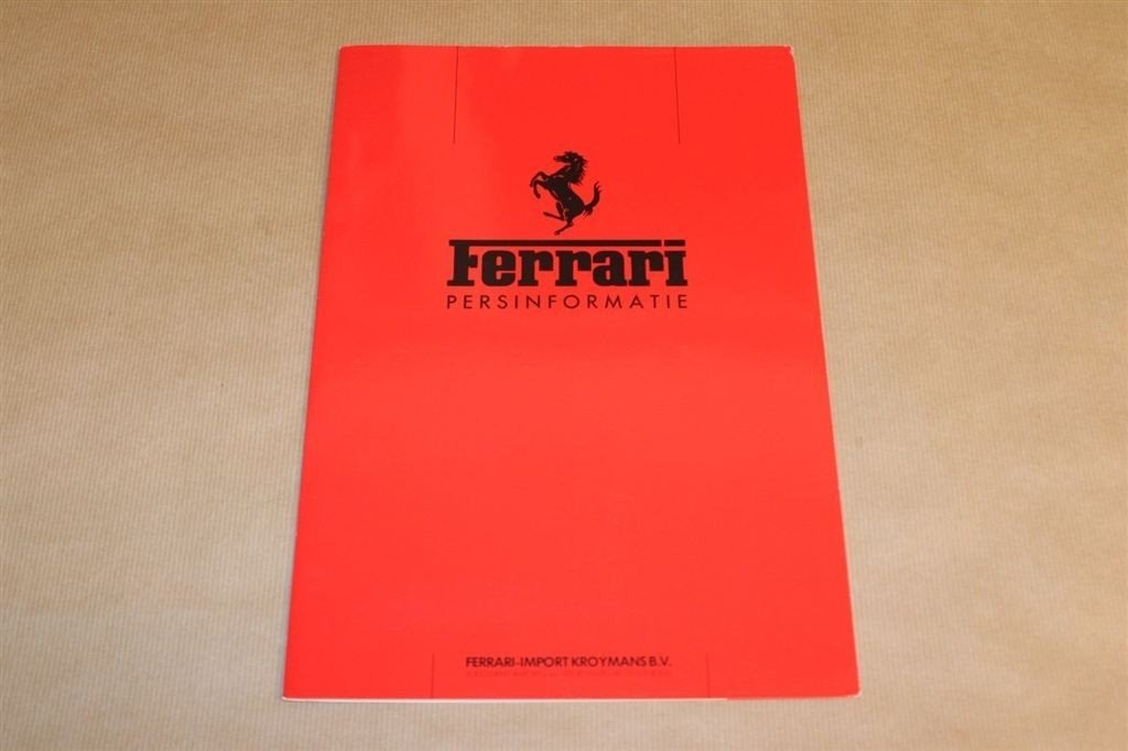 Grote map - Ferrari Persinformatie Kroymans - 1987 !!, Ophalen of Verzenden, Zo goed als nieuw, Ferrari