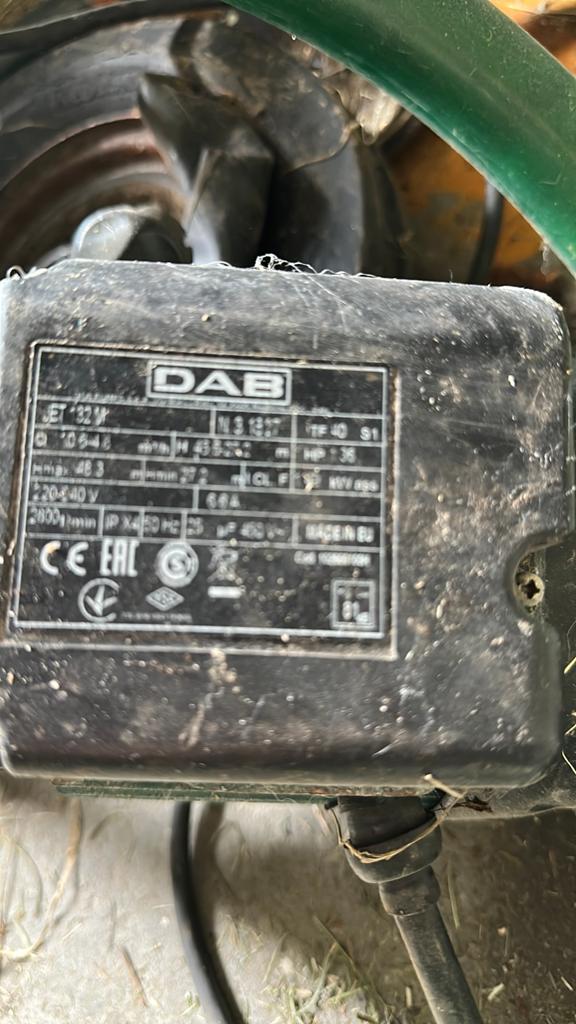 Dab waterpomp defect, Ophalen, Gebruikt, Elektrisch, Beregeningspomp