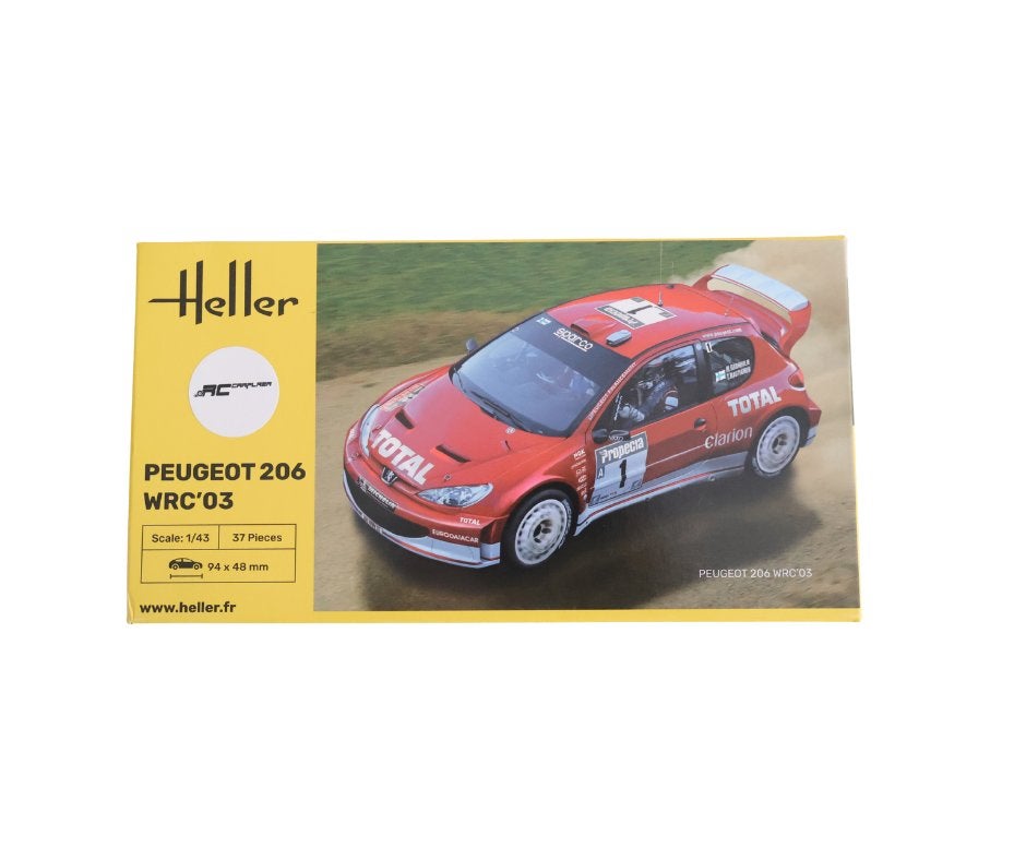 Heller PEUGEOT 206 WRC'03 1:43 HEL-80113 1/24