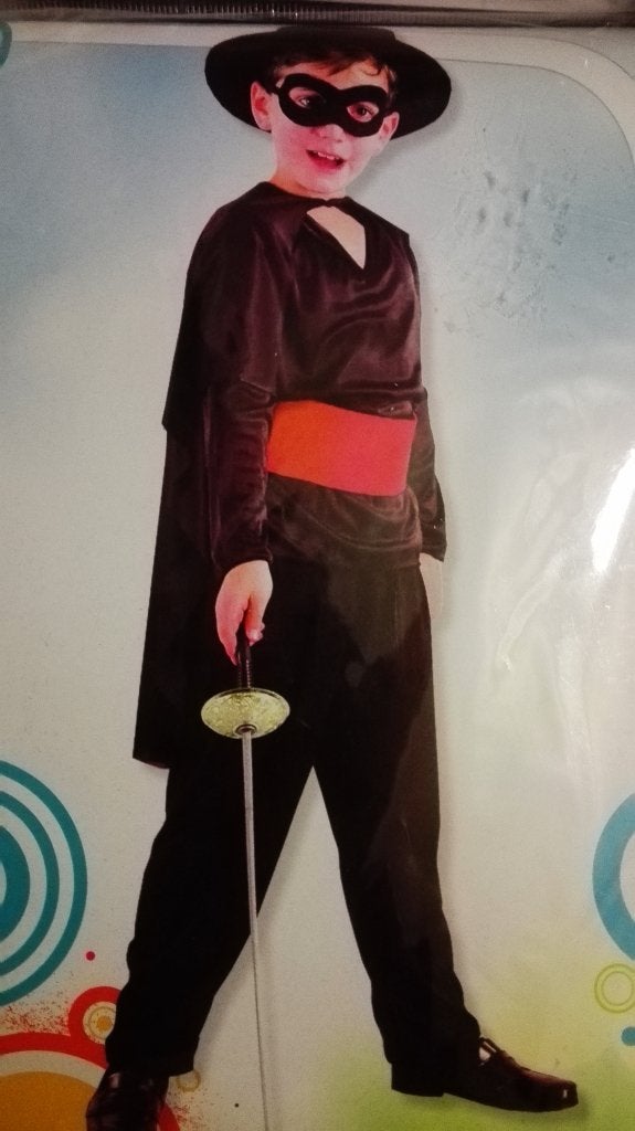 Zorro outfit mt 122 / 134, Ophalen of Verzenden, Zo goed als nieuw, 134 t/m 140, Jongen