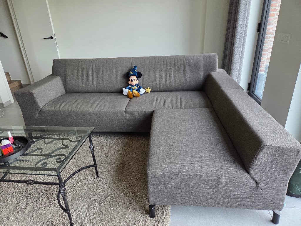 Kwalitatieve 3-zit bank (Mint) met flexibele lounge-hoek, Huis en Inrichting, Ophalen, Gebruikt, Modern design met strakke lijnen