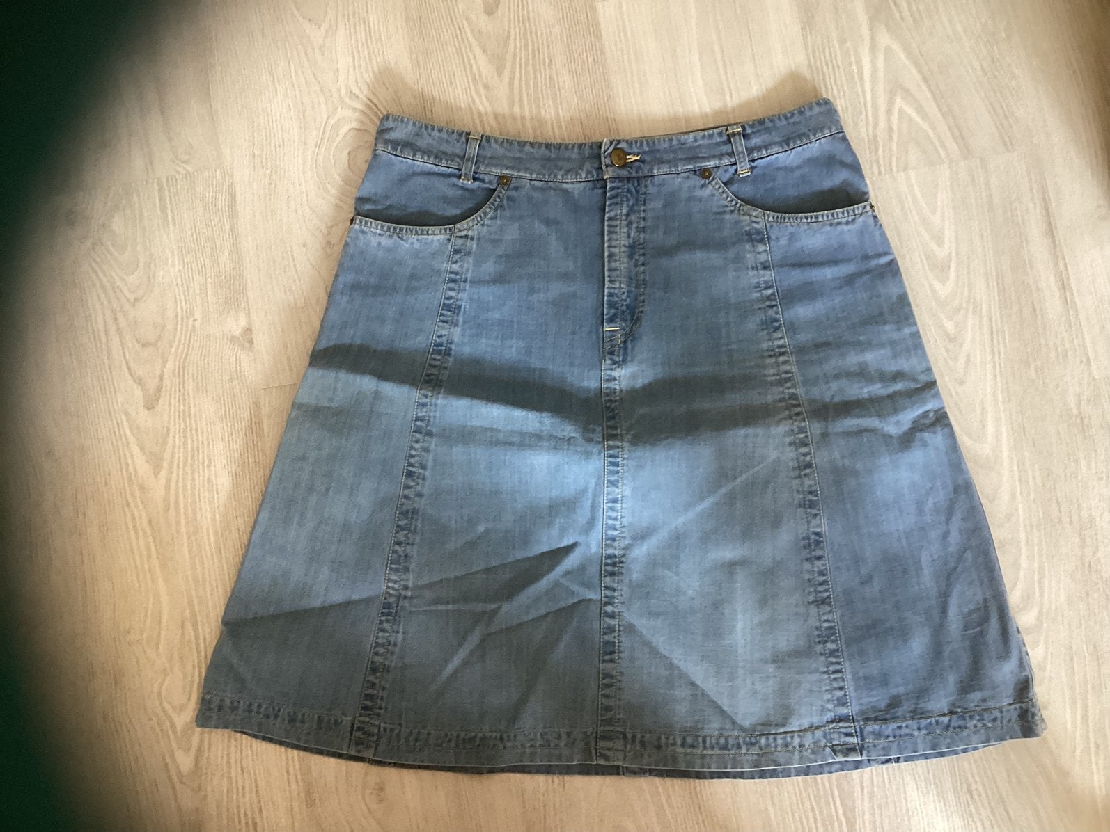 BC spijkerrok, mt 46 valt als 44, gerend model,, Kleding | Dames, Blauw, Maat 42/44 (L), Ophalen of Verzenden, Zo goed als nieuw