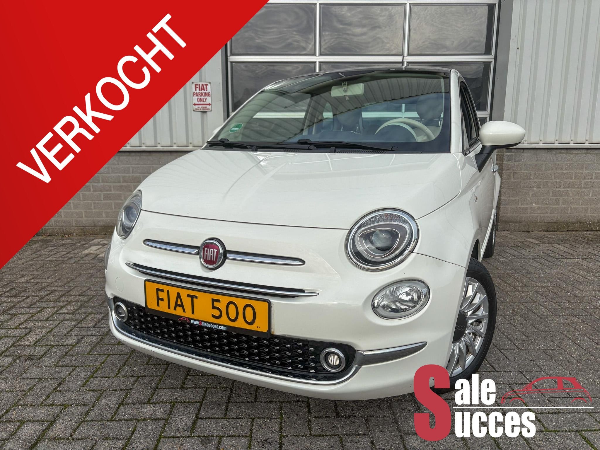 Fiat 500 1.2 Lounge, Auto's, Stof, Gebruikt, 4 cilinders, 840 kg