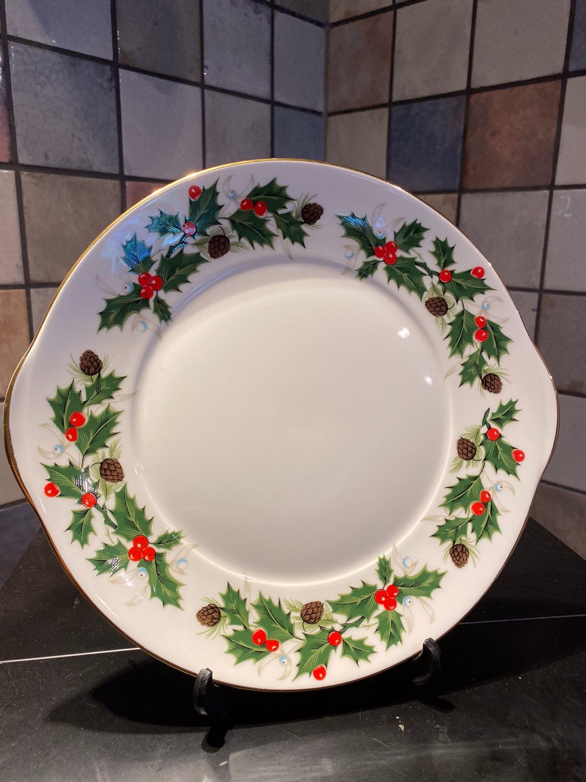 Royal Grafton,Noel,serveerschaal,fine bone China,diam.23 cm, Ophalen of Verzenden