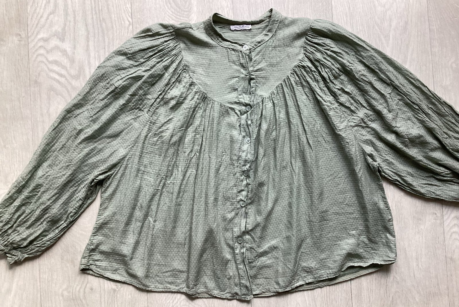 Mint Groene Blouse maat 2XL van new collection, Kleding | Dames, Grote Maten, Blouse of Tuniek, Ophalen of Verzenden, Zo goed als nieuw