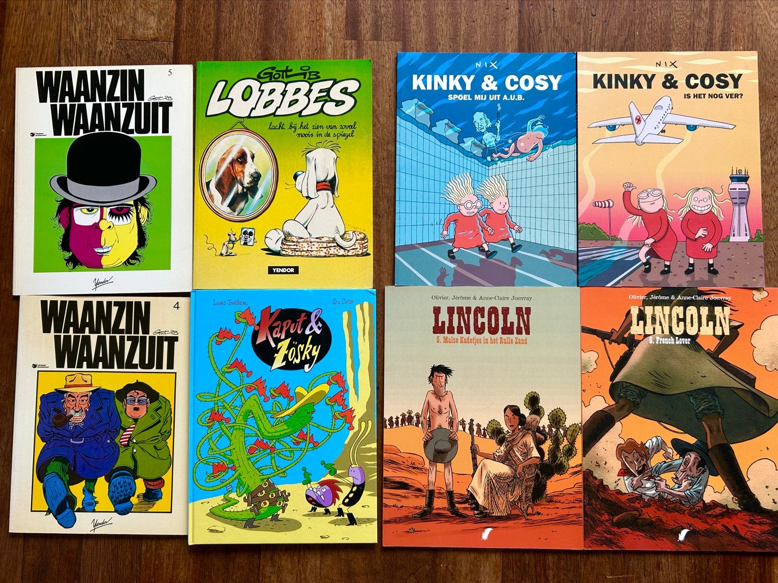 8 Comische Strips voor Volwassenen, Boeken, Meerdere stripboeken, Ophalen of Verzenden, Gelezen