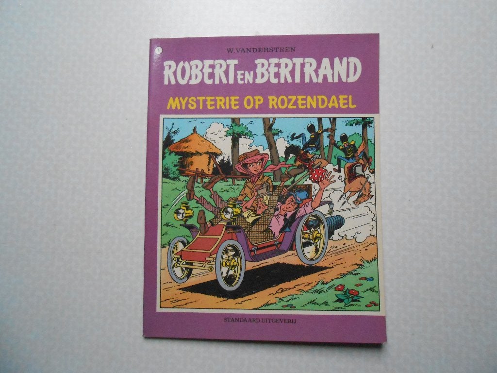 Robert en Bertrand 1 Mysterie op Rozendael 1973 1 ste druk., Boeken, Willy Vandersteen, Eén stripboek, Nieuw, Ophalen of Verzenden