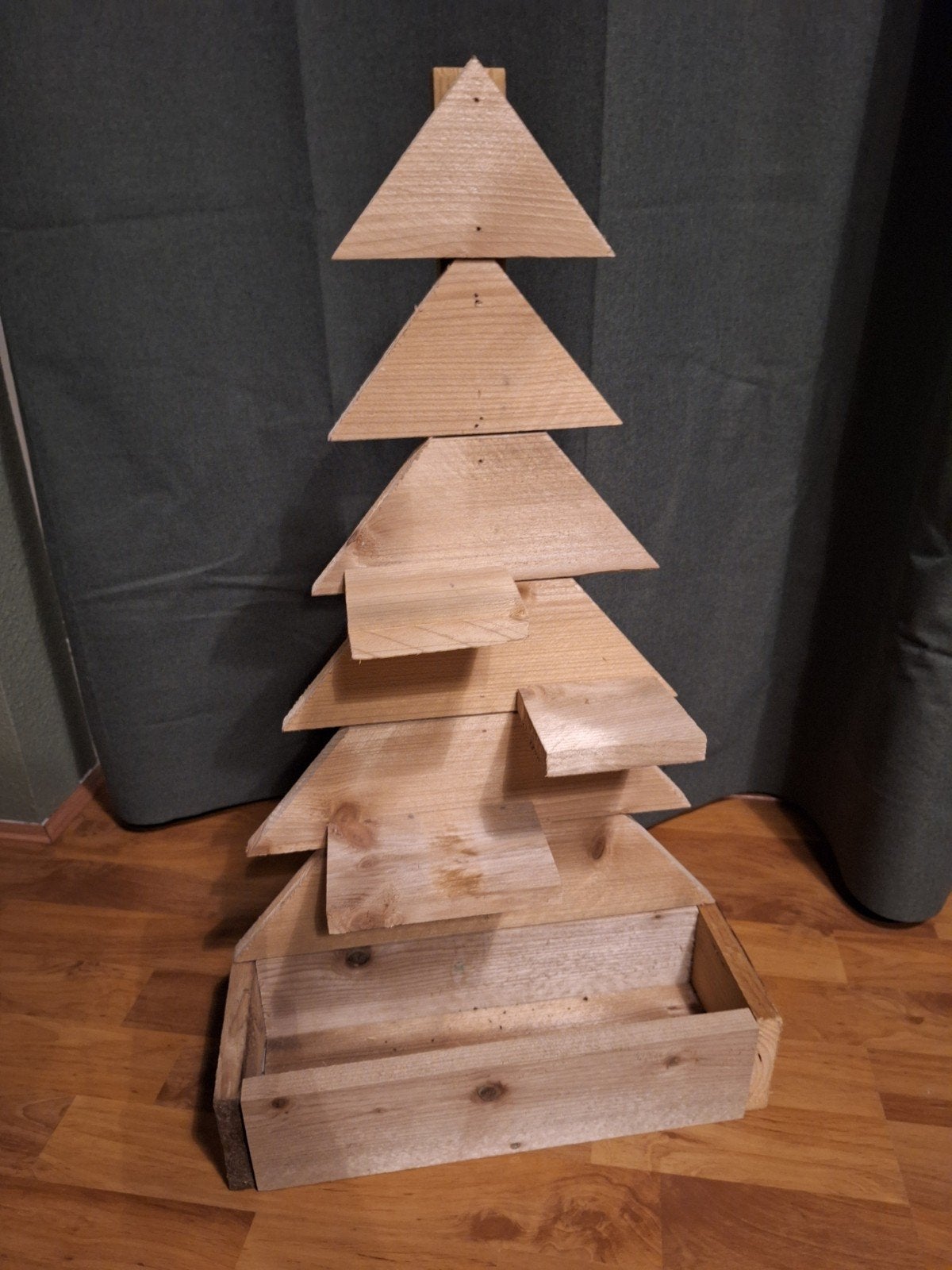 Leuke houten kerstboom, Ophalen, Gebruikt