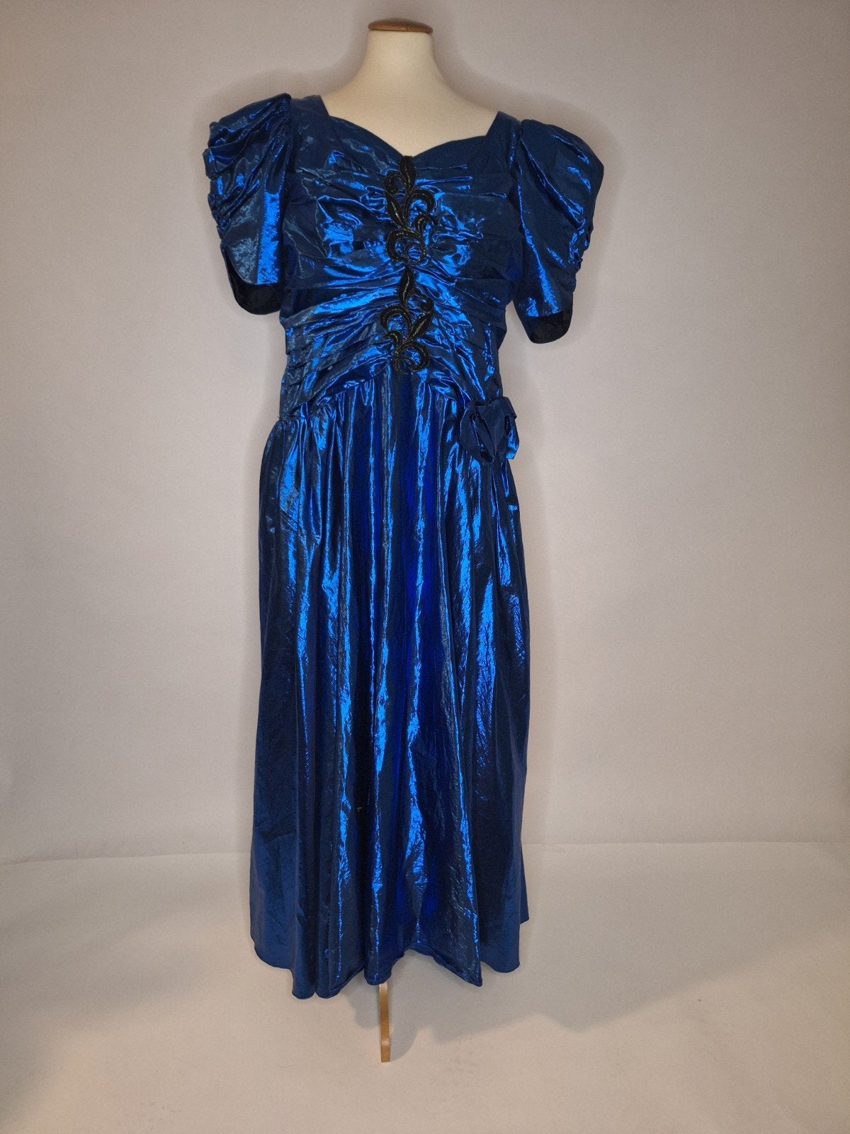 Prachtige blauwe galajurk maat 46, Blauw, Maat 46/48 (XL) of groter, Ophalen of Verzenden, Gedragen