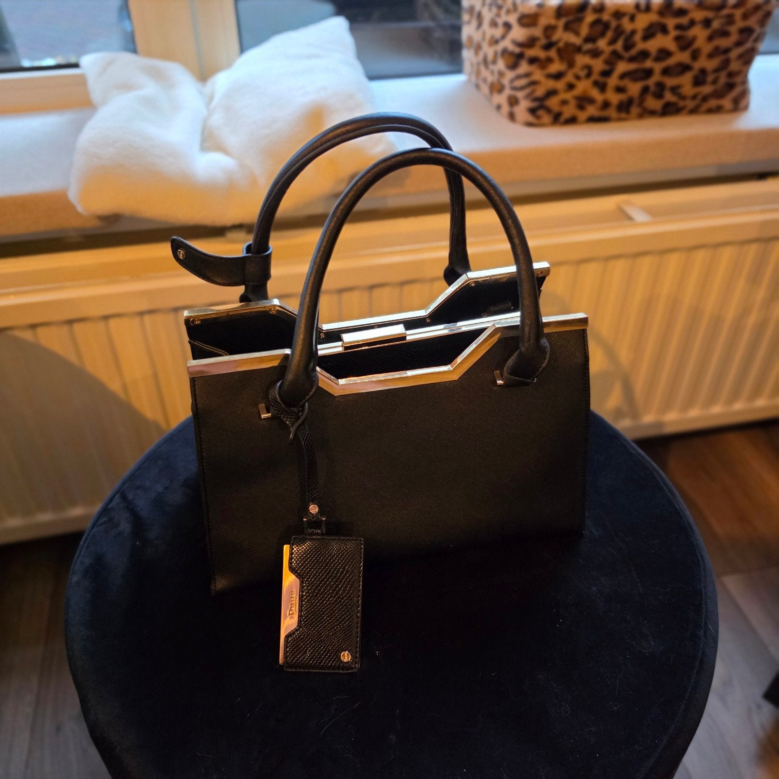 Dune London handtas, Ophalen, Zo goed als nieuw, Zwart, Handtas