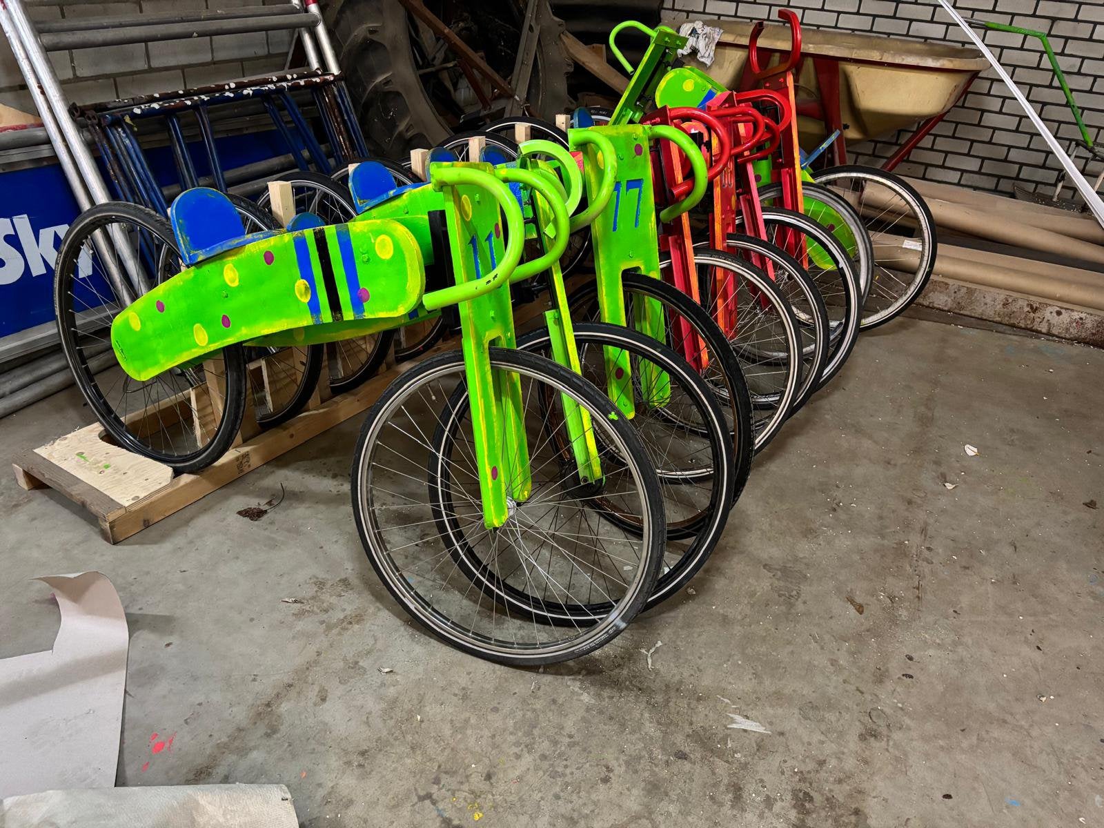 Loopfietsen / wielren fietsen voor carnaval, Ophalen, Gebruikt, Carnaval