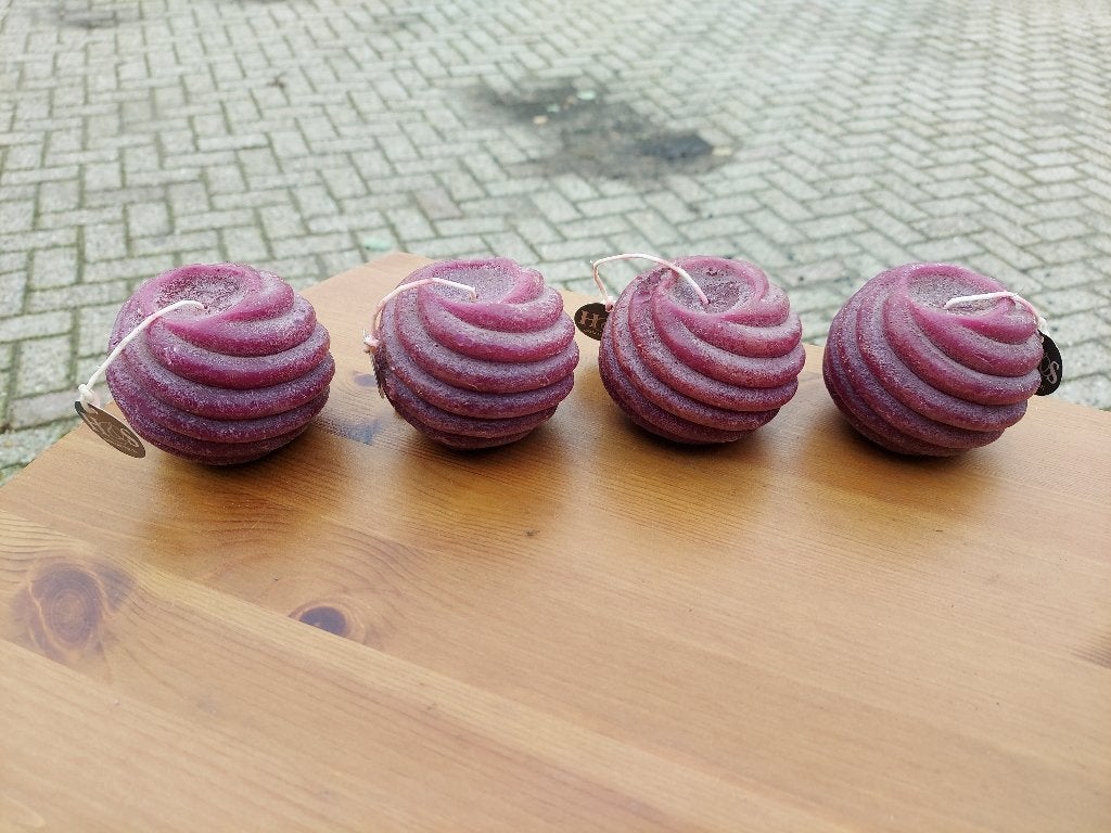 bolkaars bolkaarsjes rood, 10 cm, Nieuw, Ophalen of Verzenden, Kaars