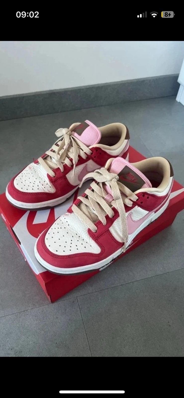 Nike Dunk Low, Kleding | Dames, Schoenen, Zo goed als nieuw, Sneakers of Gympen, Rood, Verzenden