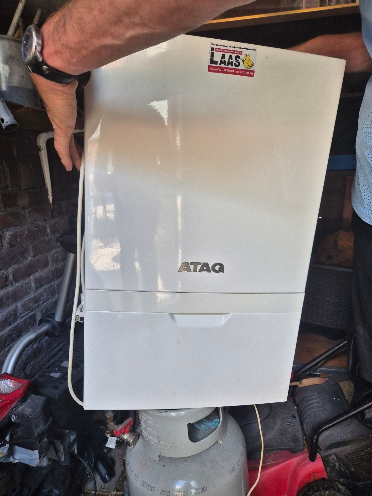 ATAG CV-ketel met expansievat - Gebruikt, Doe-het-zelf en Verbouw, Verwarming en Radiatoren, Ophalen, 30 tot 80 cm, Gebruikt, Cv-ketel of Combi-ketel