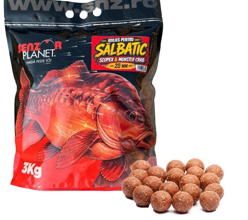 Sezor Planet Salbatic Boilies Scopex & Monster Crab 20mm 3kg, Ophalen of Verzenden, Nieuw, Overige typen