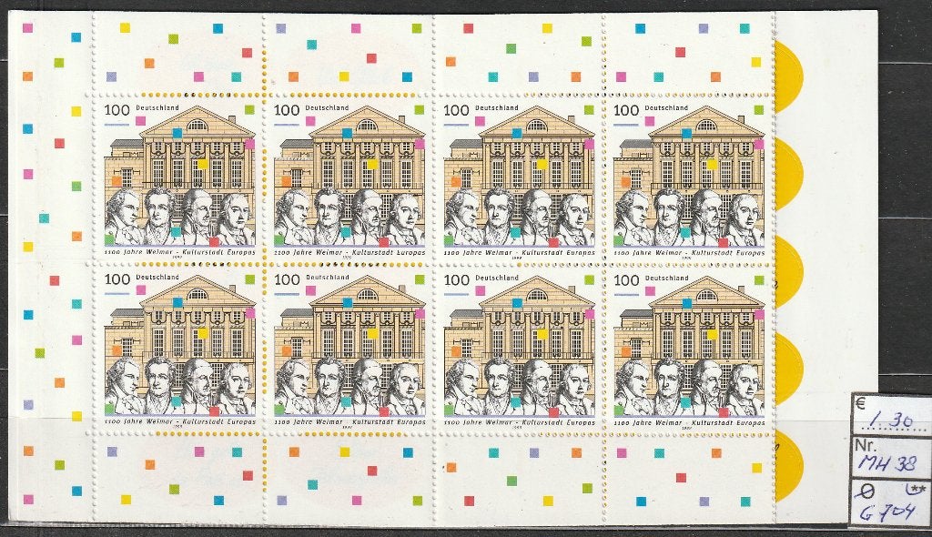 Bund Michel MH 38 Nr.G704p, Verzenden, 1990 tot heden, Postfris