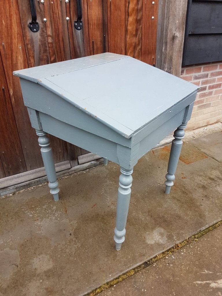 Brocante schrijftafel, bureautje, lessenaar., Ophalen