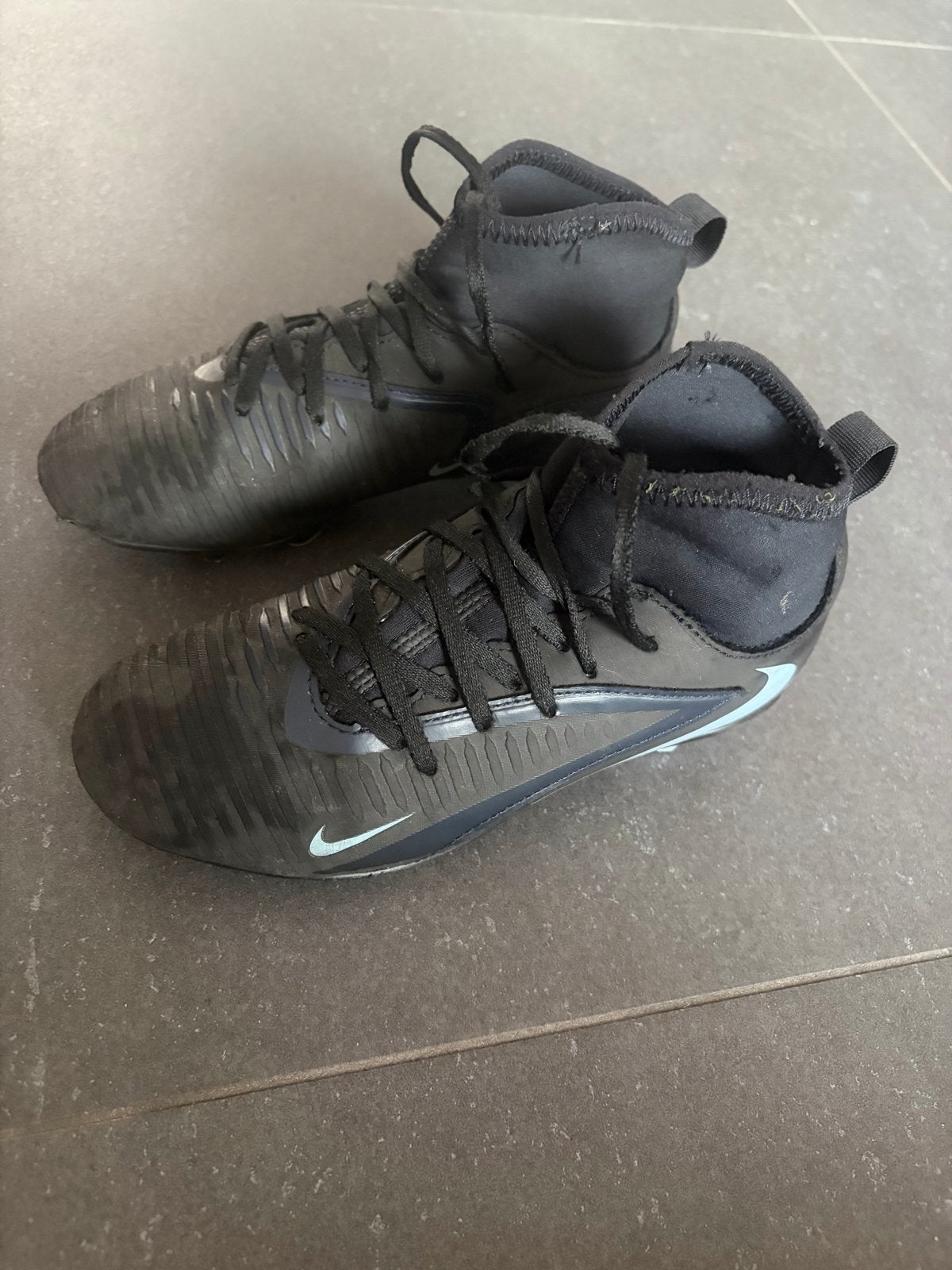 Nike Mercurial Voetbalschoenen - Zwart/Lichtblauw, Ophalen of Verzenden, Gebruikt, Schoenen