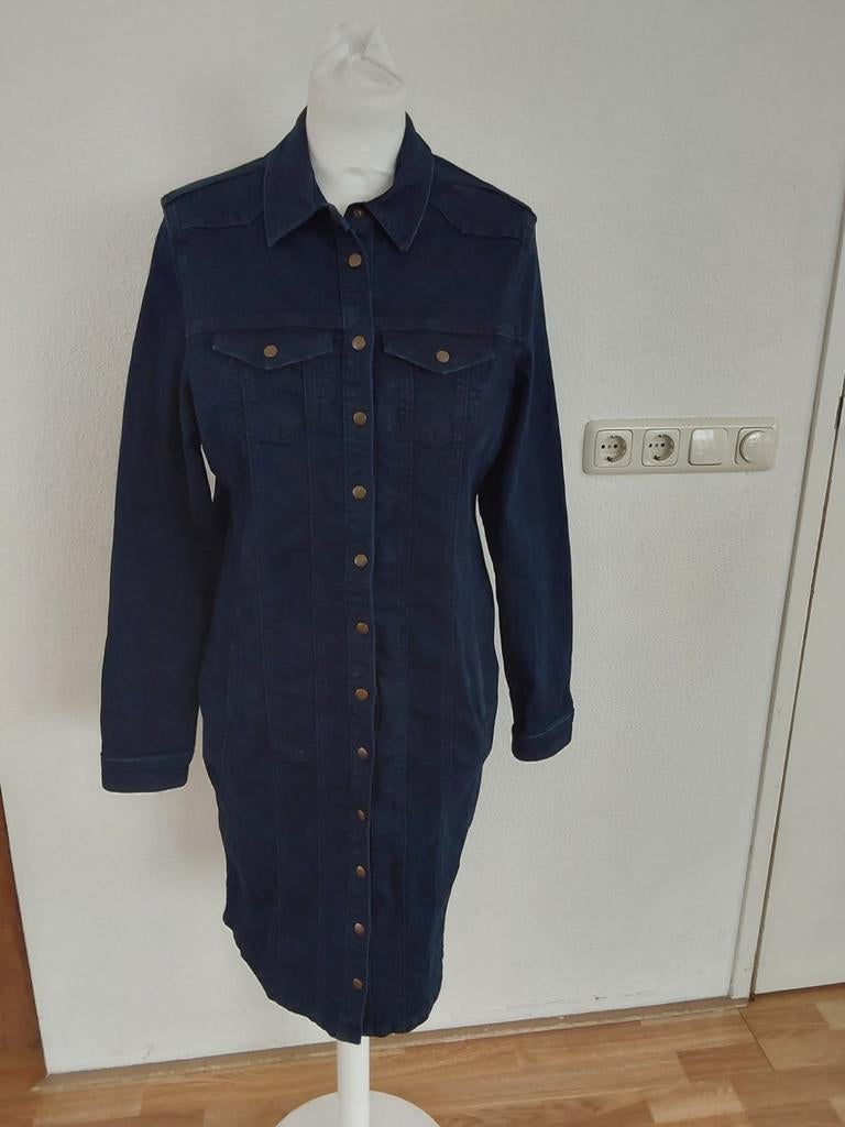 Prachtige elastische denim jurk van Zoso maat L, nieuwstaat!, Kleding | Dames, Blauw, Ophalen of Verzenden, Zo goed als nieuw