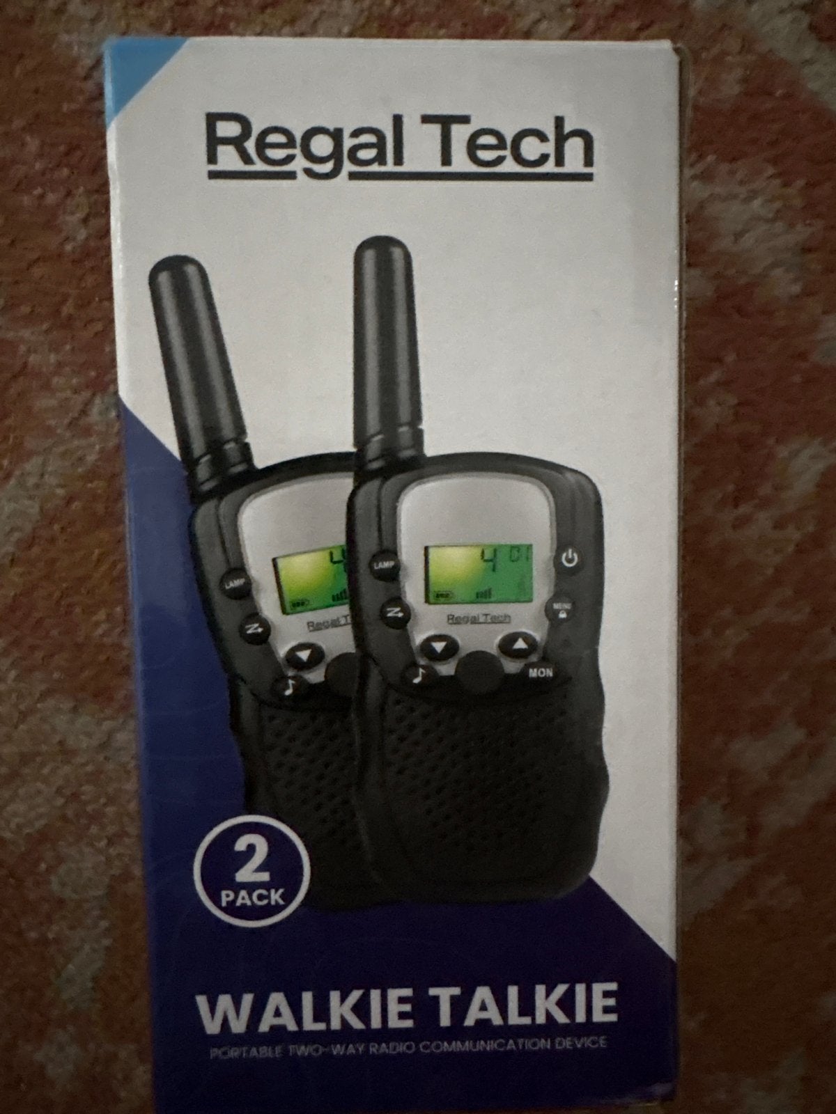 Regal Tech Walkie Talkie Set (2 stuks), Ophalen of Verzenden, Nieuw, Minder dan 2 km, Portofoon of Walkie-talkie