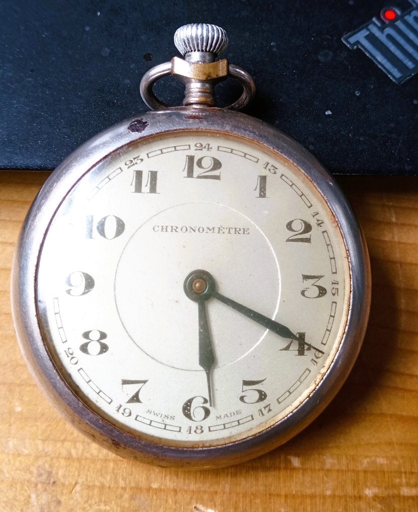 Chronometre Swiss made, Antiek en Kunst, Antiek | Klokken, Ophalen of Verzenden