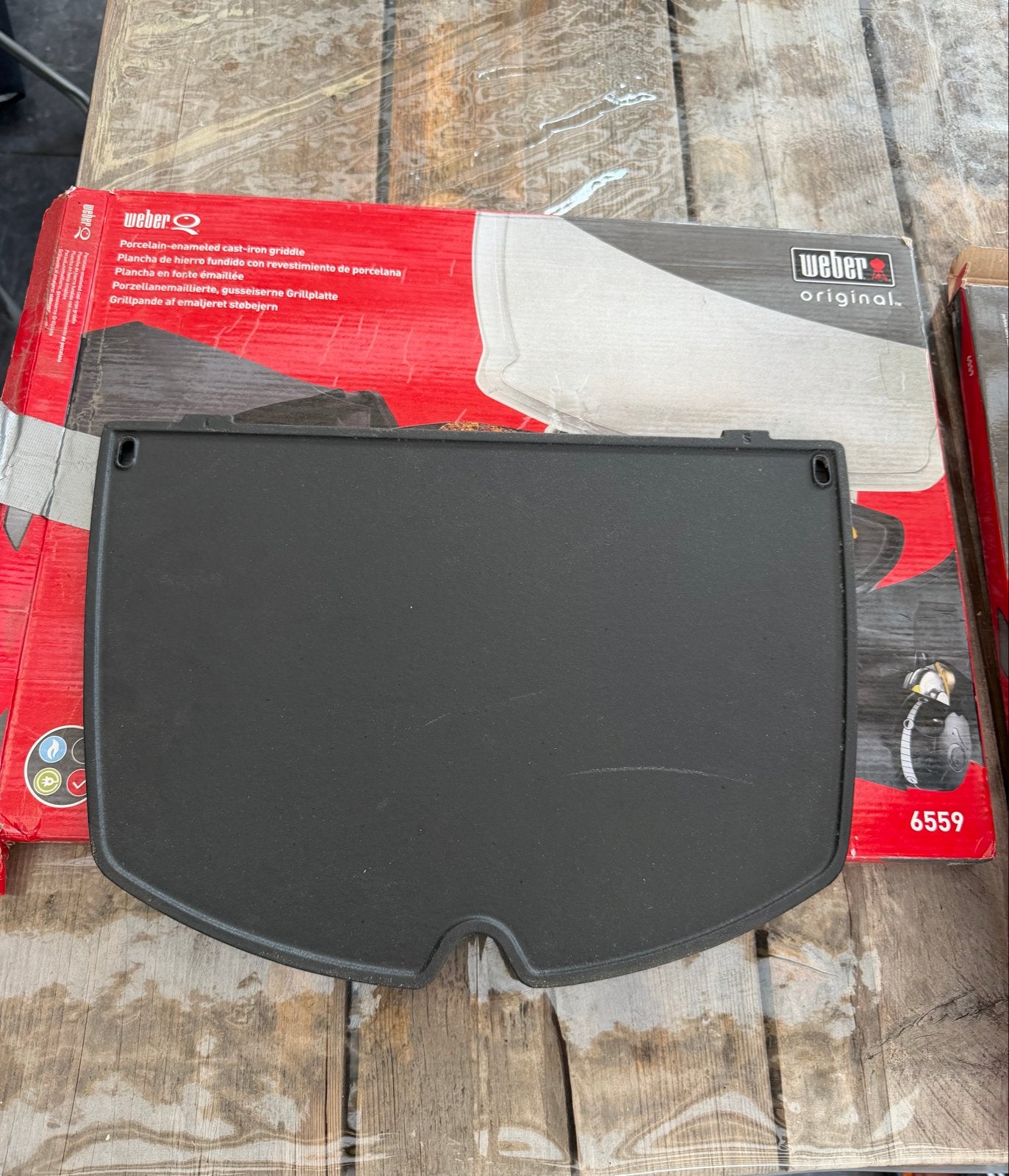 Weber Q 200/2000 Serie Porseleinen Gietijzeren Grillplaat, Ophalen of Verzenden, Nieuw