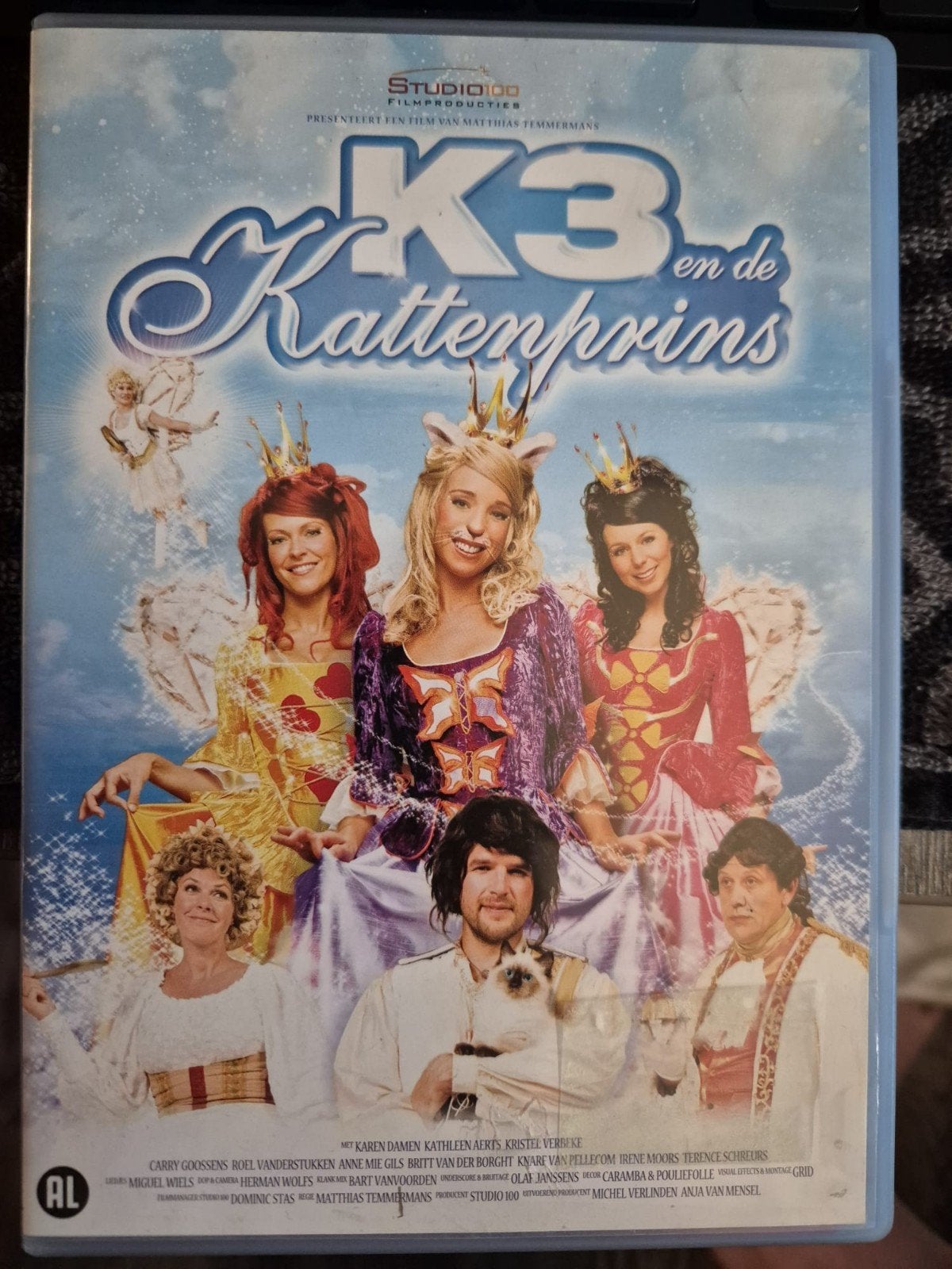 K3 en de Kattenprins DVD - Familie Avontuur, Gebruikt, Alle leeftijden, Ophalen of Verzenden, Familie