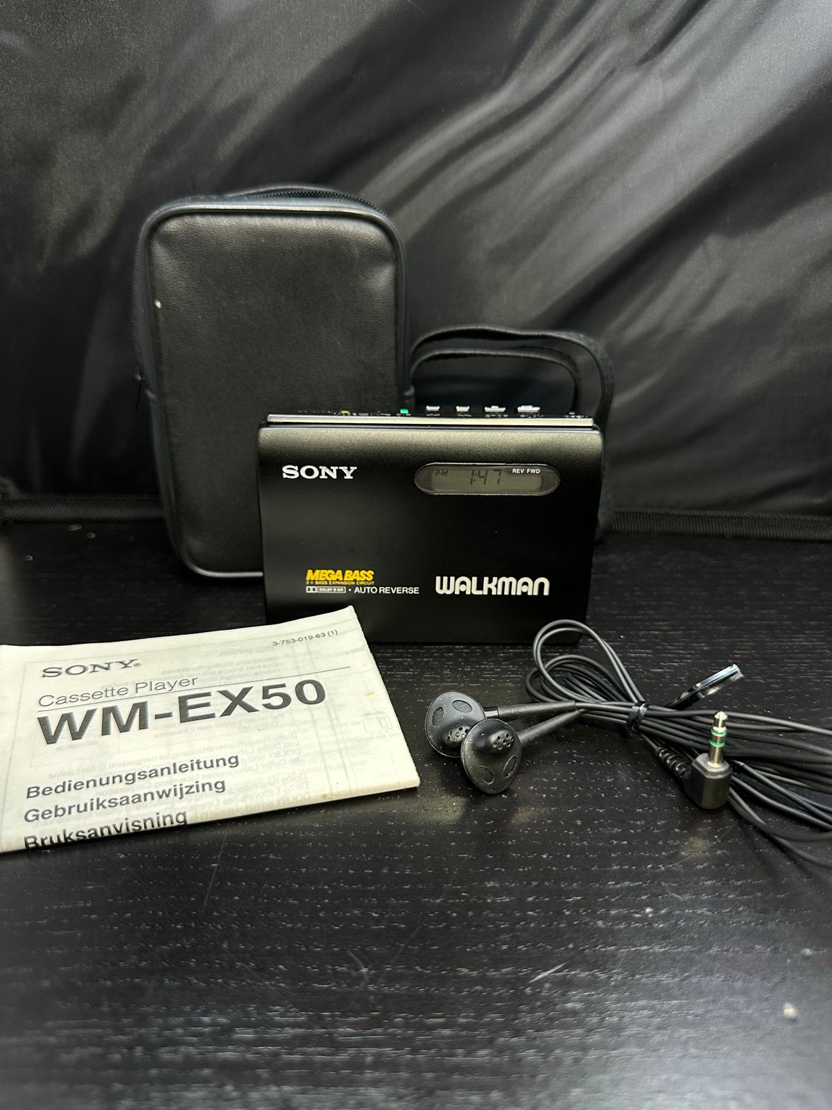 Sony Walkman WM-EX50 Mega Bass Auto Reverse + Etui - Defect, Z, H, W, Walkman
