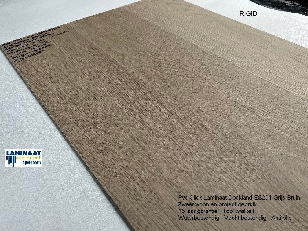 Pvc click Dockland Oak natuur eiken Zwaar woon gebruik, Bruin, 75 m² of meer, Pvc click natuur eiken, Nieuw