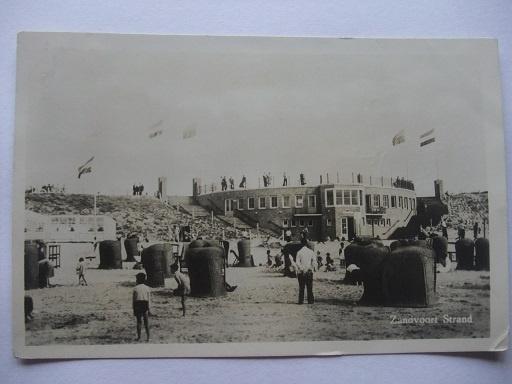 P245 Zandvoort - Strand - 1954, Verzenden, 1940 tot 1960, Gelopen, Noord-Holland