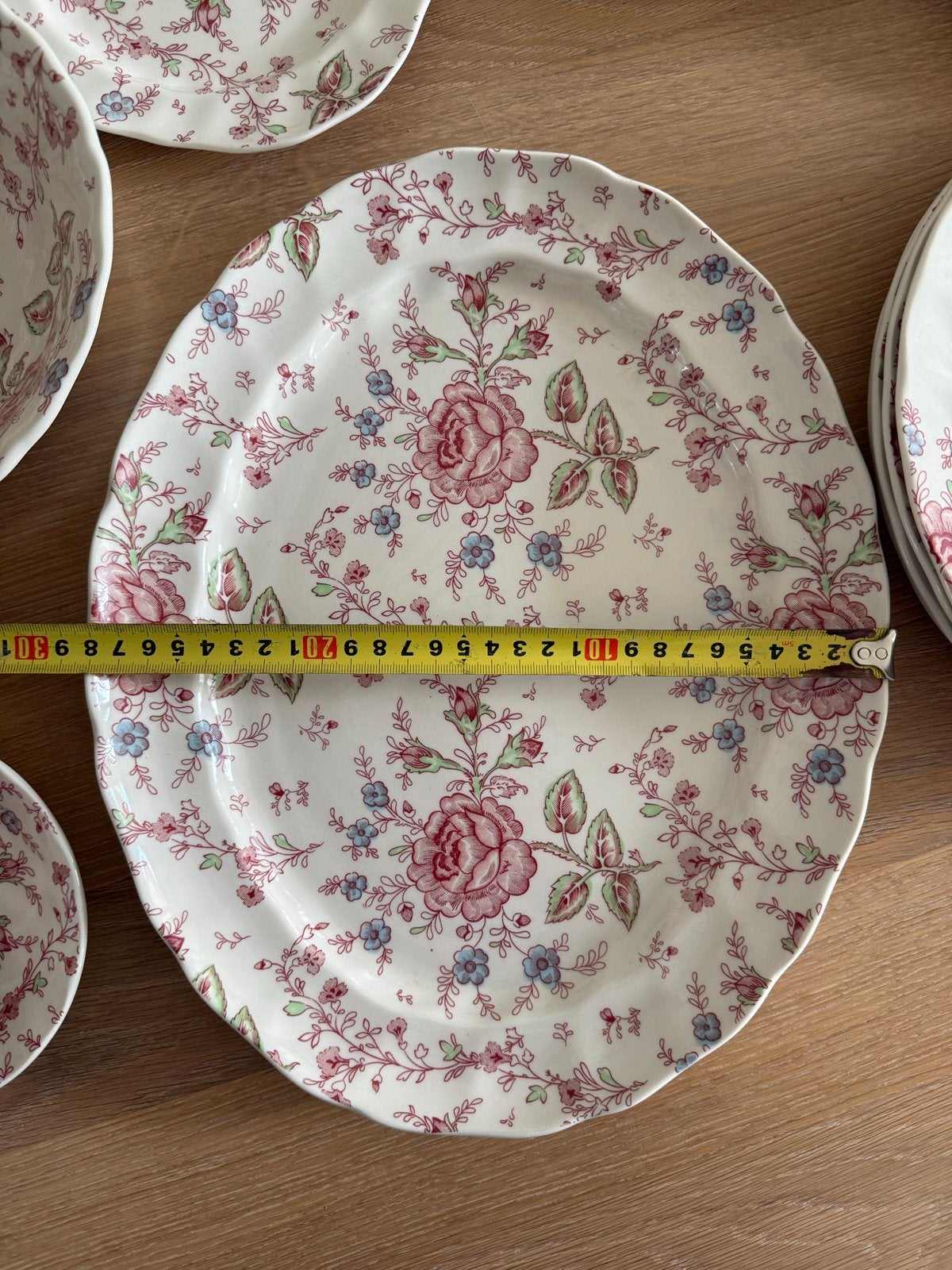 Johnson Bros Rose Chintz Pink. Ovale Schaal, Ophalen, Gebruikt, Overige merken, Keramiek