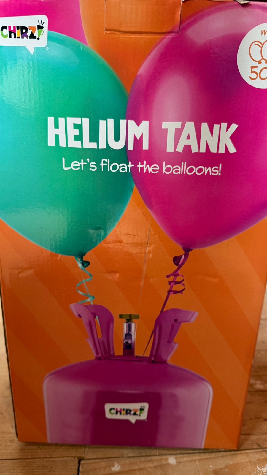 Helium tank nieuw/vol voor ballonen, Ophalen, Nieuw, Feestartikel