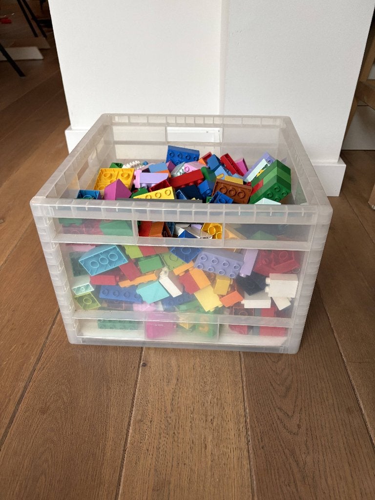 Bulk Duplo (veel figuren, voertuigen, gebouwdelen en stenen), Ophalen, Zo goed als nieuw, Duplo