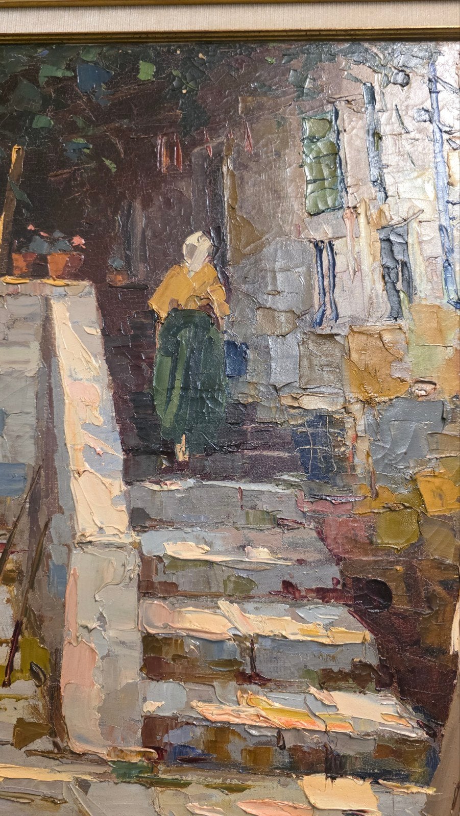 Groot antiek Frans schilderij, Ophalen