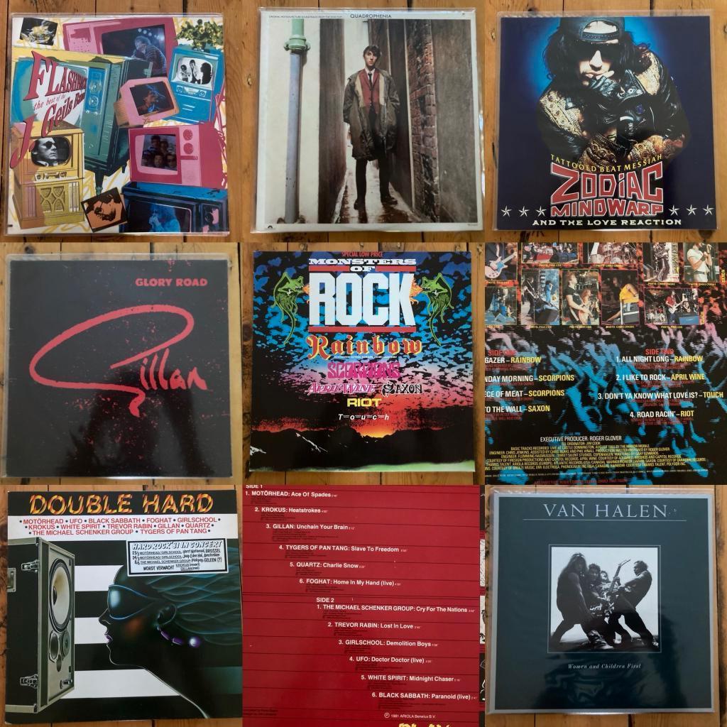 jaren 70 / 80 Hardrock Heavy Metal originele rock LP's zgan, Ophalen of Verzenden, Zo goed als nieuw