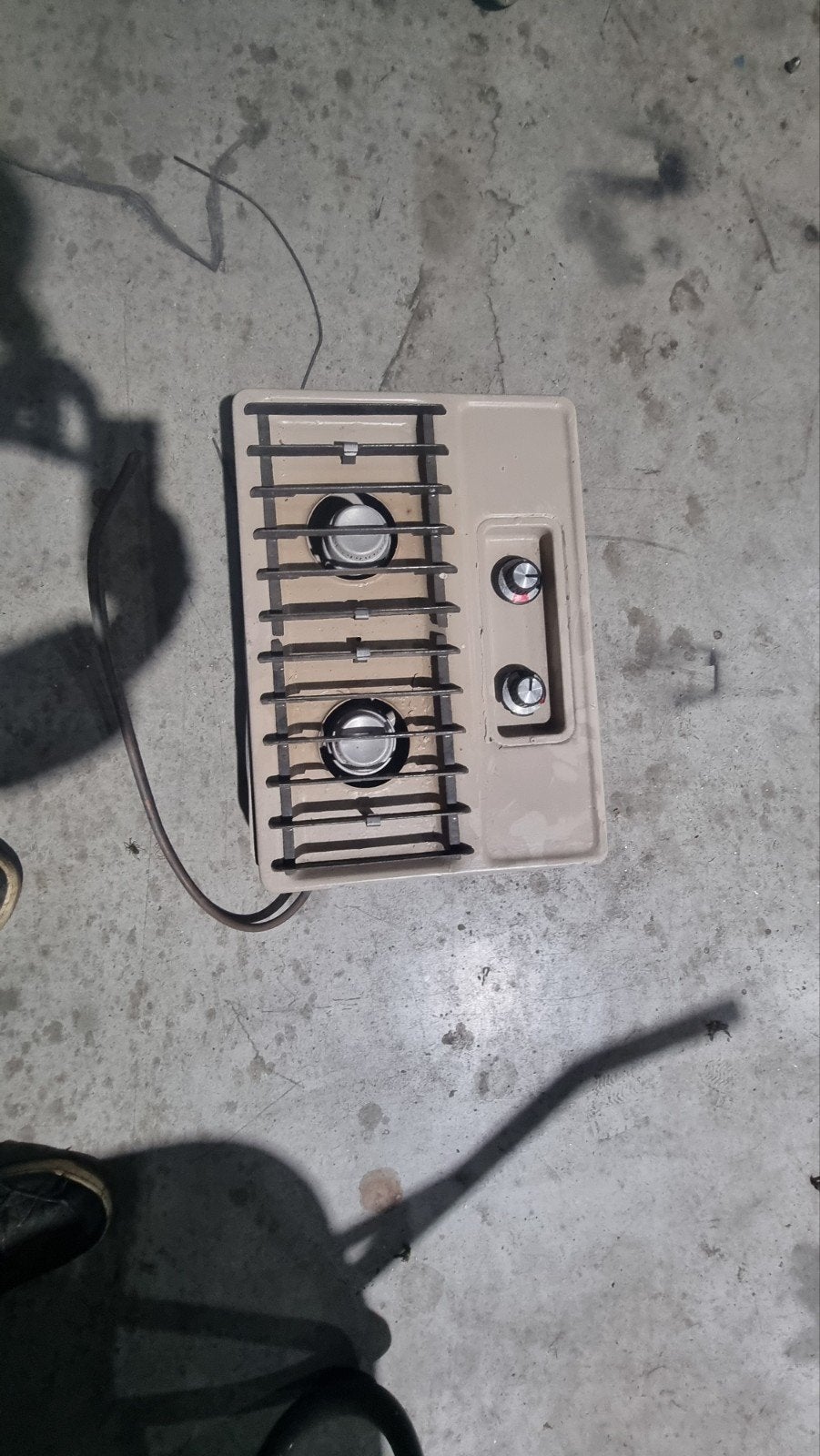 Retro 2-pits gasfornuis voor camper/caravan, Caravans en Kamperen, Ophalen of Verzenden, Gebruikt