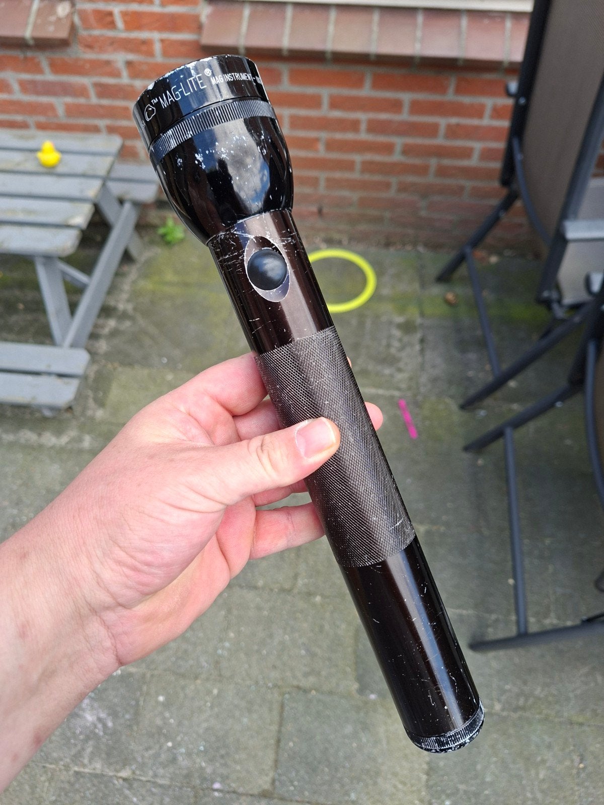 Maglite 3D Zwart | Gereviseerd | Originele lamp (2), Ophalen of Verzenden, Gebruikt, Batterij