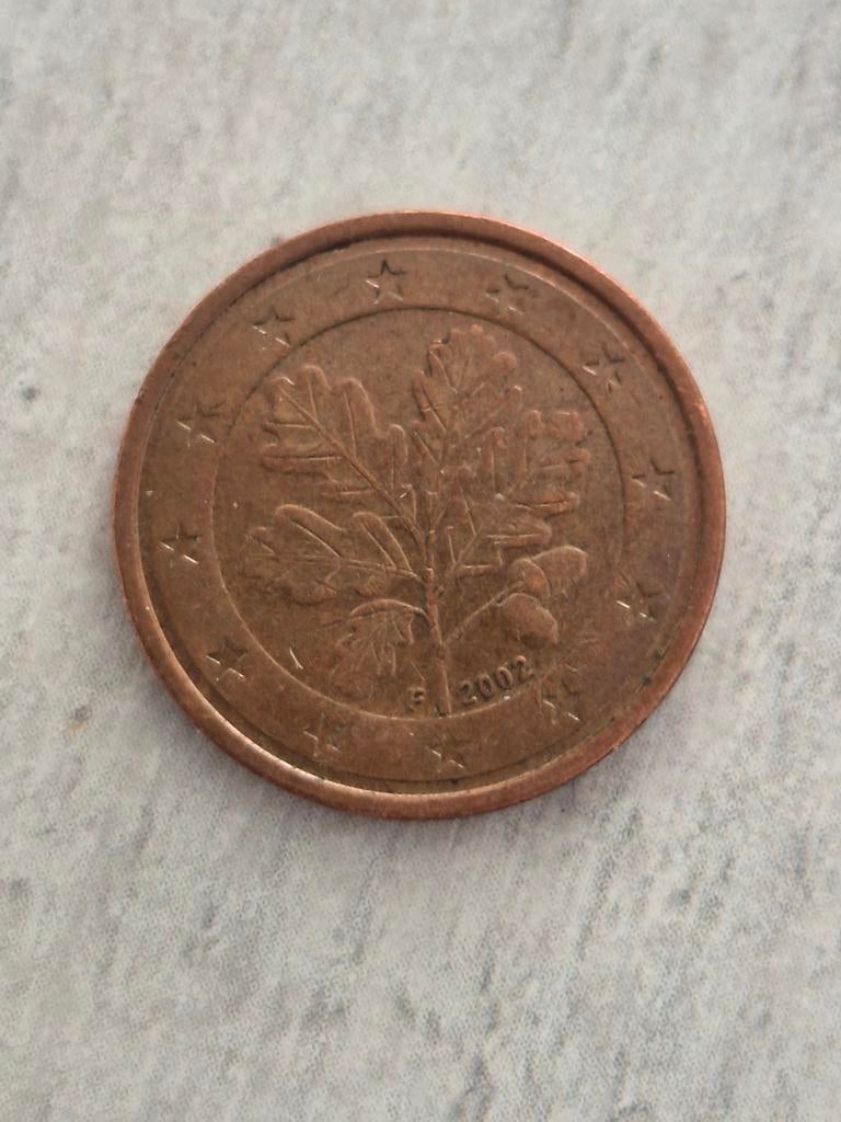 2 Cent Euromunt Duitsland 2002 F, Ophalen of Verzenden, Duitsland, 2 cent, Losse munt
