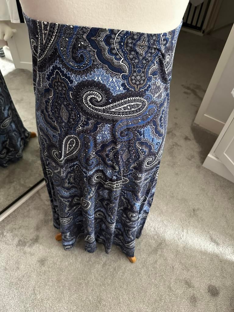 Lange rok, Blauw, Maat 46/48 (XL) of groter, Ophalen of Verzenden, Zo goed als nieuw