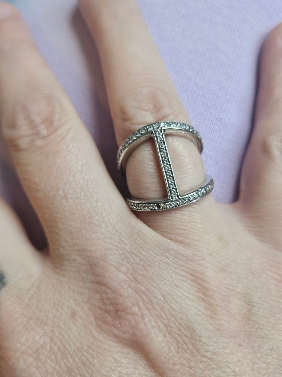 ti sento ring maat 17.3, Ophalen of Verzenden, 17 tot 18, Dame, Zilver