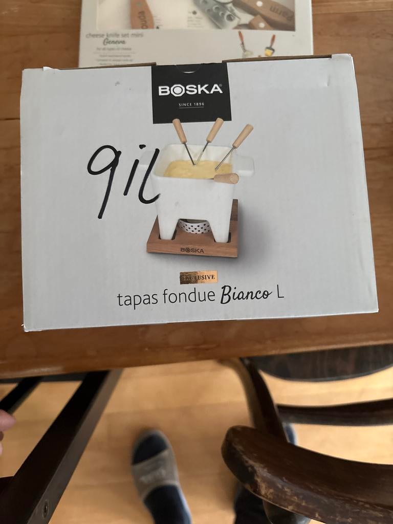 Boska tapas fondue Bianco L, Ophalen of Verzenden, Zo goed als nieuw, Waxinelicht, Fondueset