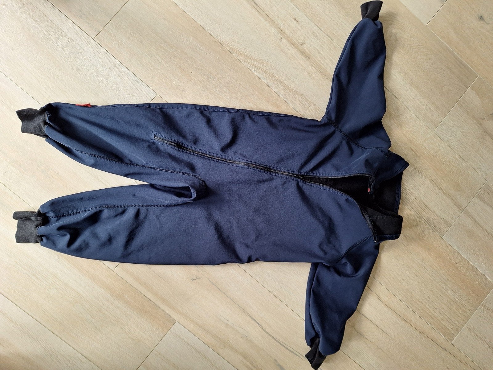 Ielm - Donkerblauw softshell speelpak maat 110, Kinderen en Baby's, Kinderkleding | Overige, Ophalen of Verzenden, Gebruikt, IELM
